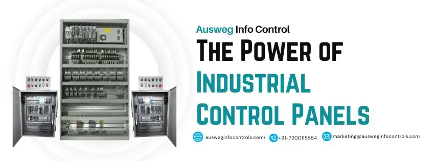 Custom industrial control panel with PLC integration for advanced manufacturing automation
