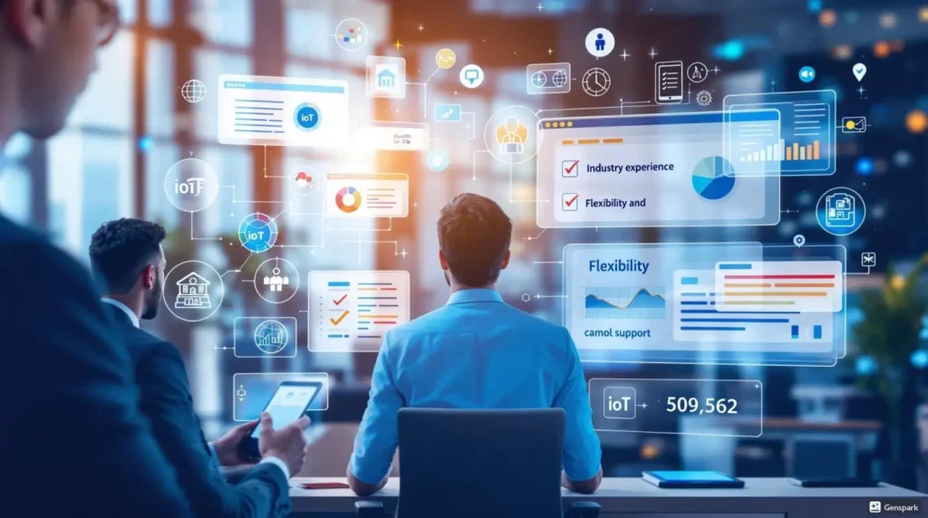 Business evaluating IoT solution provider